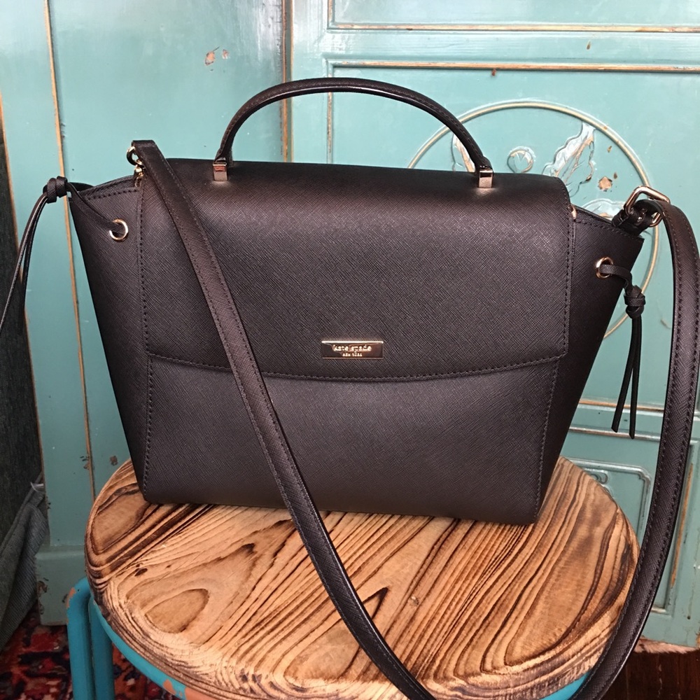 Kate Spade Black Leather Handbag - LIKE NEW